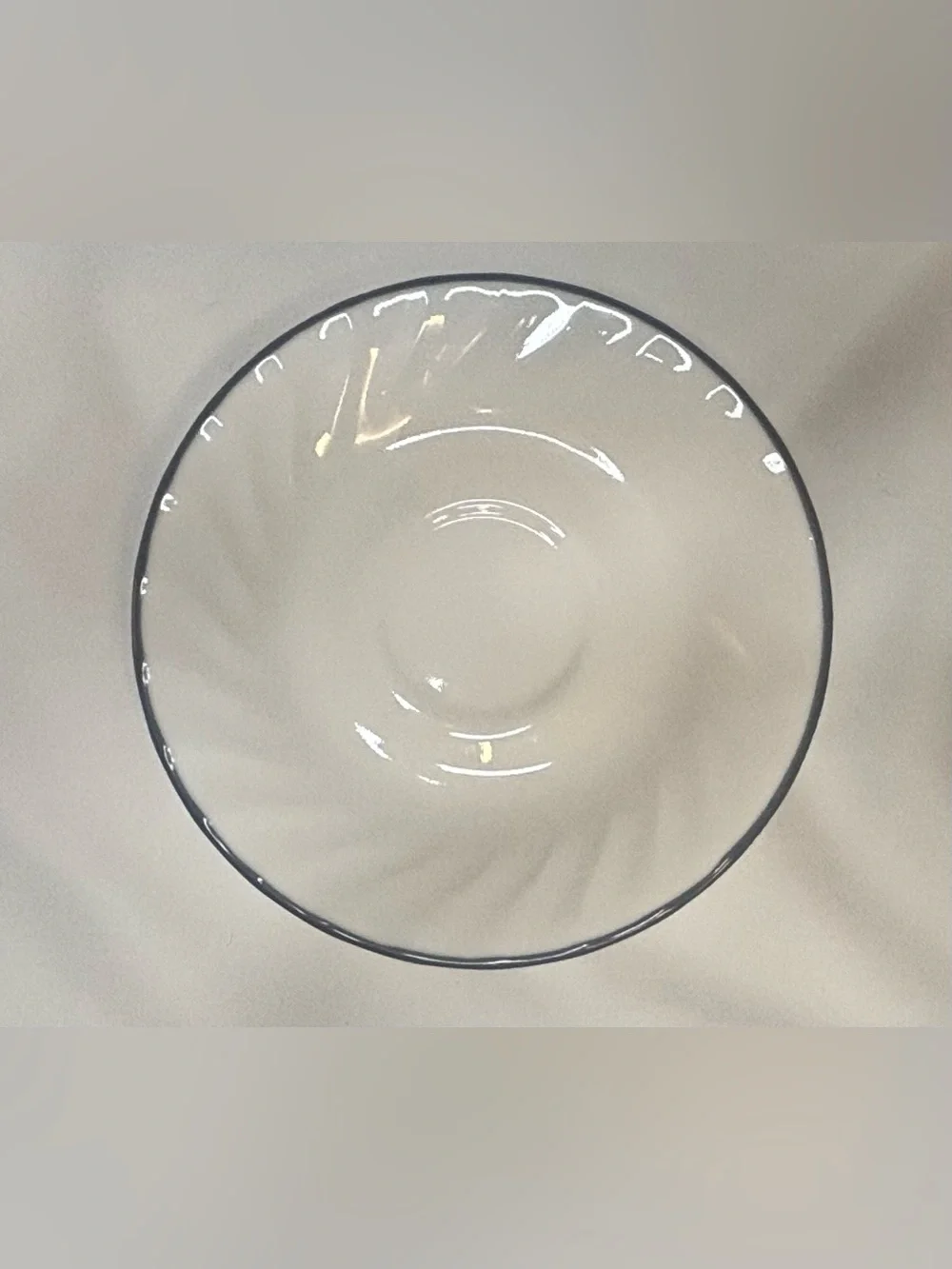 VTG Corelle Blue Velvet Swirl Saucer Plates Replacement 6.25